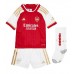 Camisa de Futebol Arsenal Benjamin White #4 Equipamento Principal Infantil 2023-24 Manga Curta (+ Calças curtas)